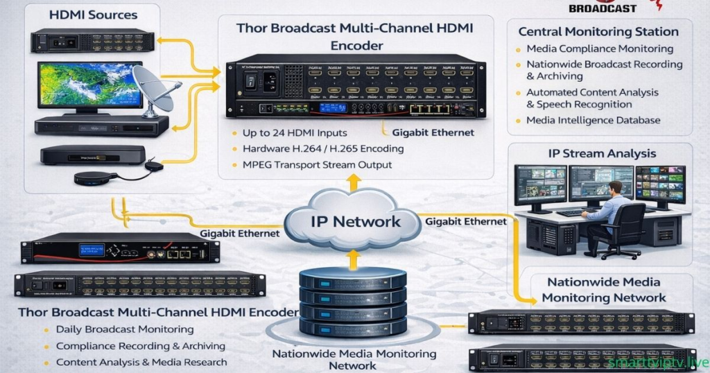 8 channel iptv encoder for smart tv m3u8 hls